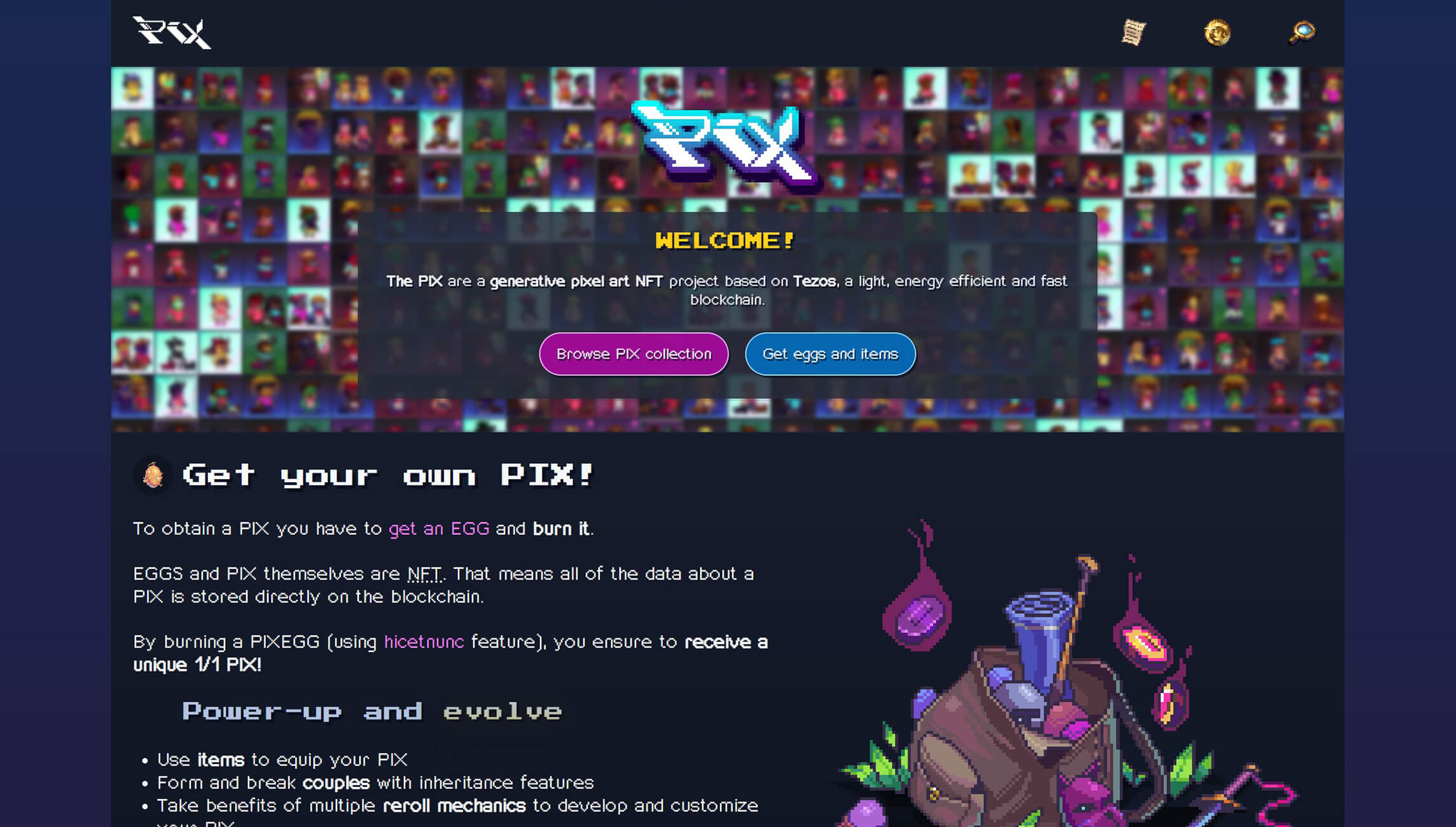 Site du projet The PIX